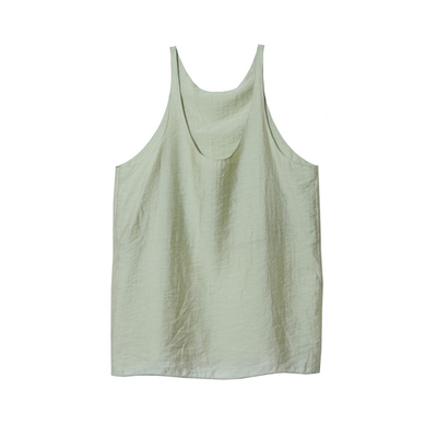 设计师原创风低胸双层吊带背心