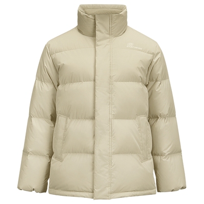 斯凯奇冬季男女同款流行立领短款羽绒服外套轻质上衣百搭通勤夹克