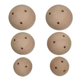 CLBMEYS室内攀岩指力球实木木球半圆半球圆形抱石训练岩点训练器