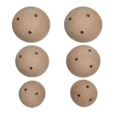 CLBMEYS室内攀岩指力球实木木球半圆半球圆形抱石训练岩点训练器