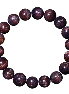 天然星空透体血滴堇青石手链饰品