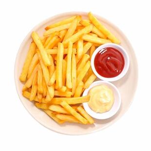 凯达乐享3/8冷冻裹粉薯条粗薯条半成品4斤/袋原味空气炸锅食材