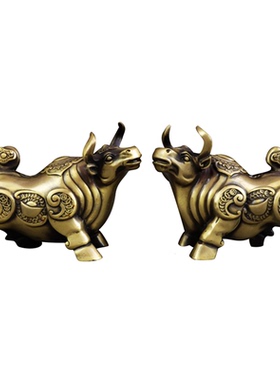 铜牛摆件纯铜牛金乾坤开业礼品