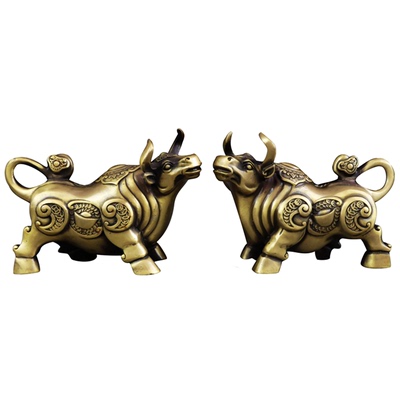 铜牛摆件纯铜牛金乾坤开业礼品