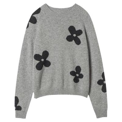 思诺芙德羊绒衫刺绣毛衣