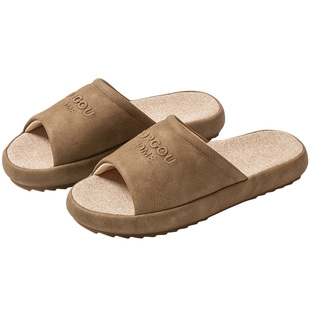 夏季布艺凉拖鞋女士厚底室内居家用木地板防滑男抗菌防臭吸汗四季