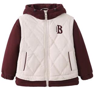 半度闲男童冬装棉服加厚毛毛衣洋气中大童25儿童冬季外套