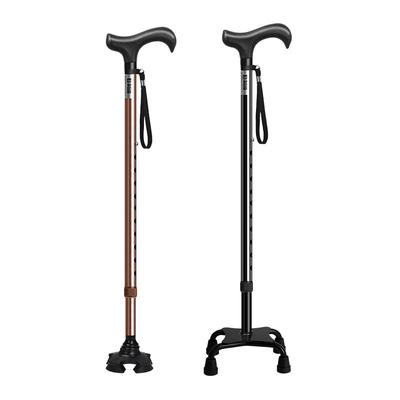 日本乐来福老人拐杖四脚轻便稳固