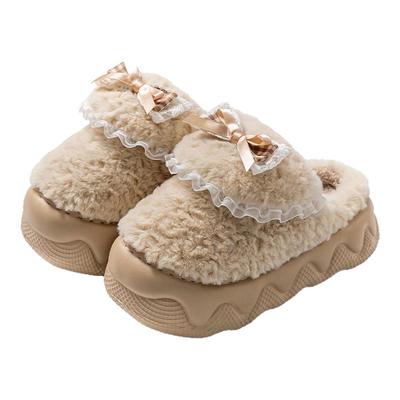 踩屎感棉拖鞋女款秋冬季