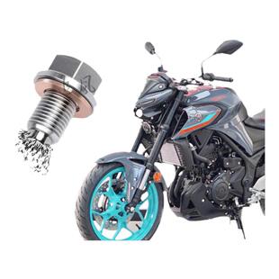 适用雅马哈摩托车R3R7 MT-03 07 09 900GT改装不锈钢磁性机油螺丝