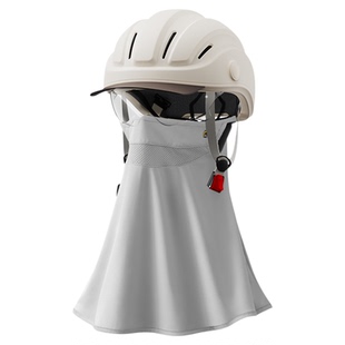 两只小蜜蜂3c认证电动摩托车头盔女不压发安全帽超轻四季防晒半盔