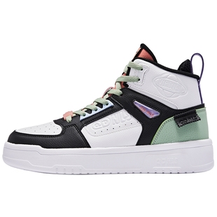 中国乔丹女鞋板鞋2026冬季新款运动鞋高帮鸳鸯鞋加绒棉鞋情侣鞋男