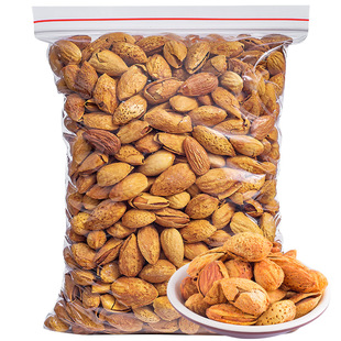 新货蛋壳巴塔木巴达木巴坦木坚果仁盐焗大杏仁散装500g干坚果年货