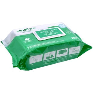 clinell伽玛湿巾杀菌75度消毒湿巾200抽卫生清洁专用