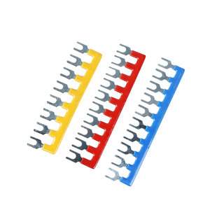 TB-1510接线端子排短接片 连接片10位连接条 短路边插片短接条15A