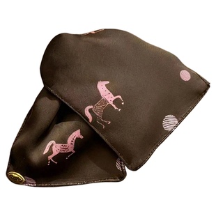 浪漫爱琴海~法式优雅印花小马抓夹优雅气质缎面裙摆马尾夹女发饰