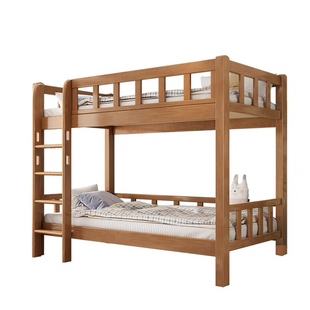 实木儿童上下铺双层床子母床2米长高低床同宽宿舍工程床大人家用