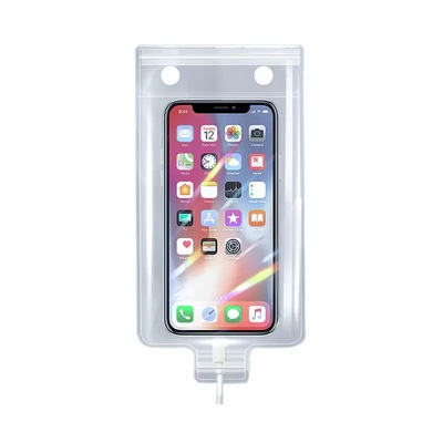 外卖骑手专用手机防水袋可充电放夹支架充电孔防雨套漂流神器旅游