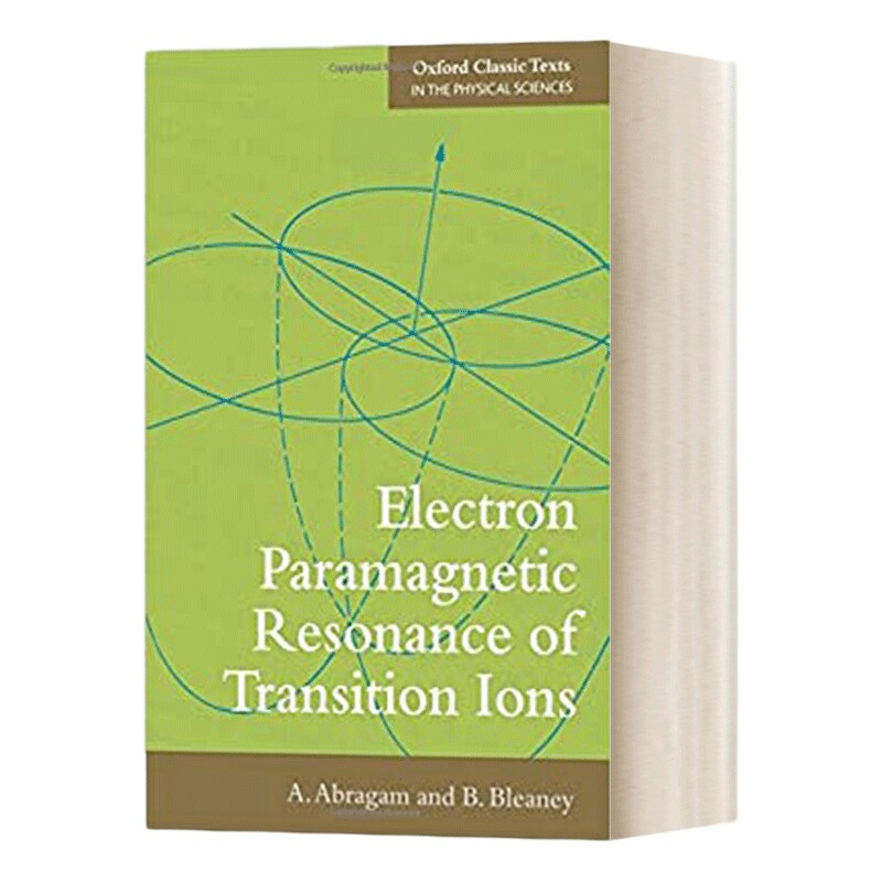 英文原版 Electron Paramagnetic Resonance of Transition Ions 过渡离子的电子顺磁共振 英文版 进口英语原版书籍