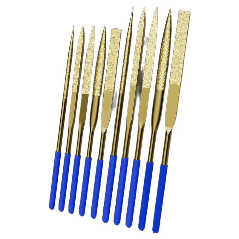 金刚石锉刀镀钛挫刀什锦锉合金小型矬子搓刀金属玉石打磨工具套装