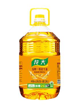 龙大物理压榨一级花生油6.28L