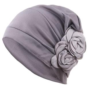 新款头套纱巾帽化疗后女士帽子薄款光头套凉爽包头透气纯色月子夏