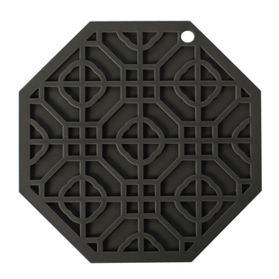 硅胶隔热垫新中式餐桌隔热垫复古茶几古典八边形桌垫耐高温高压锅