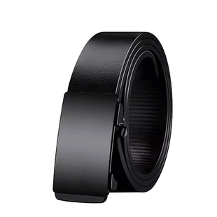 仕家保罗纯正牛皮皮带男2025新款真皮内扣式自动扣头无牙腰带男士