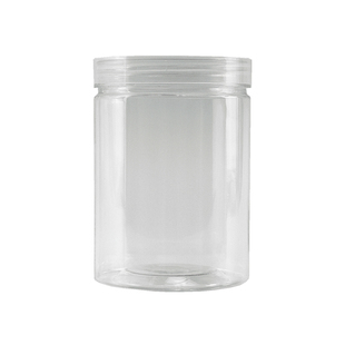 50个65口/85口食品密封罐圆形大透明塑料瓶溶豆辣椒酱特产包装罐