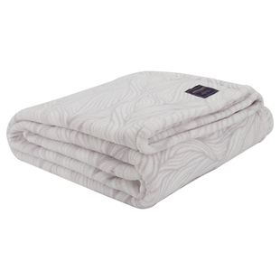 BERKSHIRE伯克希尔 千叶印花牛奶绒毛毯四季保暖午睡毯盖毯沙发毯