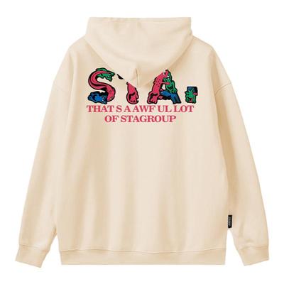 STA卡通趣味动物加绒卫衣帽衫