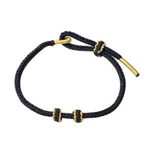 diy编织手链手绳可穿珠黄金红绳半成品男女本命年好运情侣送礼物