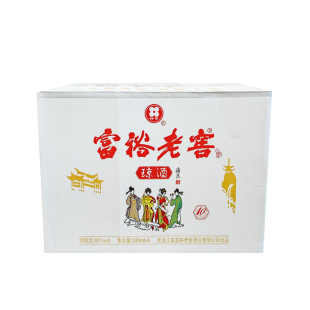 6瓶 酒厂直供 富裕老窖琼酒10白酒 40度 浓酱兼香型白酒500mlx6瓶