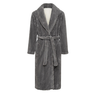 冬季男款珊瑚绒睡袍2025新款睡衣男加绒加厚保暖男士长款毛绒浴袍