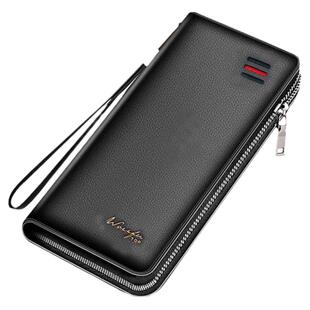 真皮钱包男长款拉链青年时尚手拿包多卡位真皮牛皮手包男手机包潮