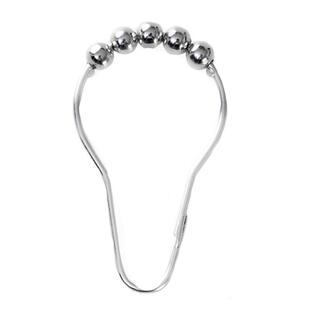 包邮门帘窗帘浴帘配件浴帘杆挂环不锈金属滚珠挂钩浴帘环浴室配件