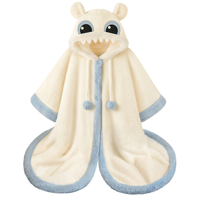 珊瑚绒睡袍女款冬季加厚可爱睡衣