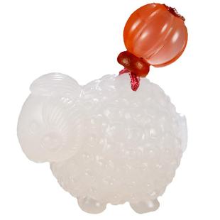 玉友新款和田玉生肖羊吊坠男女款玉石玉佩小棉羊挂件玉坠洋洋得意