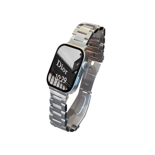 适用华为fit4表带手表watch fit3三珠金属不锈钢带4pro表带fit1/2代商务风new男士mini智能运动高级感替换带