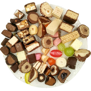 俄罗斯进口混合糖巧克力威化什锦糖混装糖婚庆喜糖办公室零食包邮