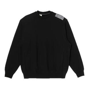 N.HOOLYWOOD PULLOVER HOODIE贴布纯色圆领套头休闲卫衣帽衫 25AW