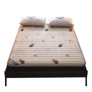 全棉粗布加厚榻榻米垫定制地铺床垫折叠睡炕垫透气防滑家用褥子软