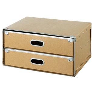 抽屉式收纳箱桌面多层抽屉式环保硬纸板办公拍摄影视道具收纳盒