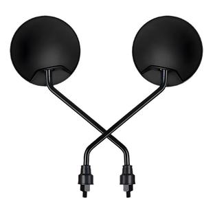 电动电瓶车后视镜自行车圆镜适用雅迪爱玛大视野倒车反光镜子通用