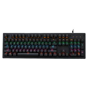真机械键盘青轴游戏台式机笔记本电脑有线竞技炫彩无冲RGB背光X5