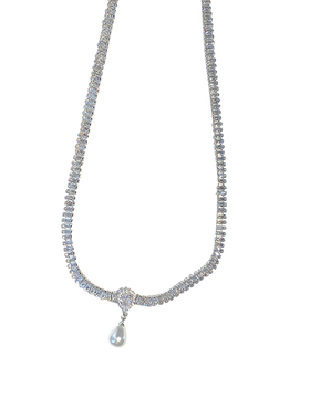 巴洛克~水滴形珍珠项链轻奢高级复古百搭锁骨链法式气质小众颈链