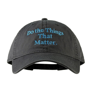 MUCUNXI 高级灰字母刺绣棒球帽男女软顶遮颧骨大头围遮阳鸭舌帽子