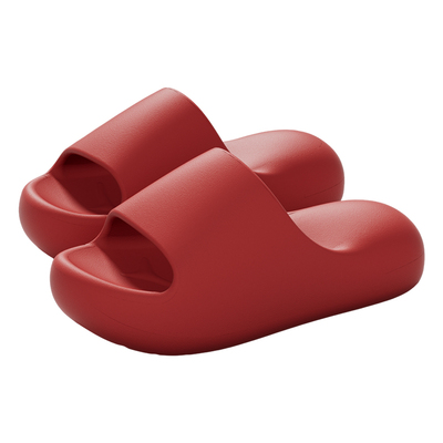 尤洛里红色拖鞋女夏季家居室内浴室洗澡防滑厚底情侣凉拖鞋踩屎感