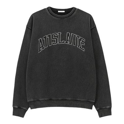 水洗做旧卫衣女秋冬美式外套上衣