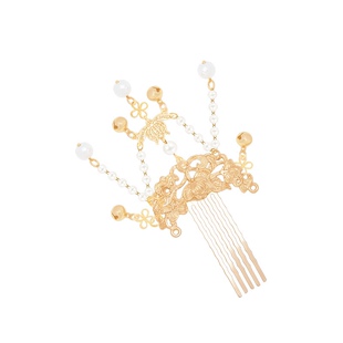 格格间原创【陌离】高级感华丽复古插梳发簪掩鬓汉服珍珠流苏发饰